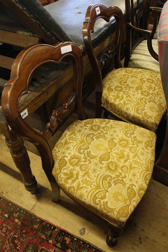 Pair of Victorian chairs